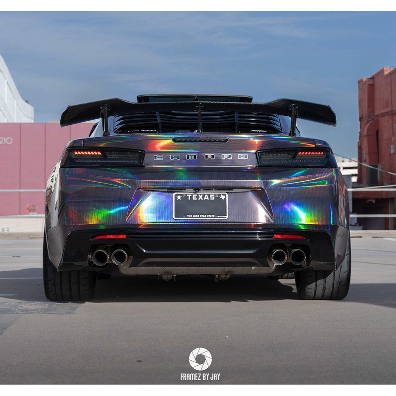 VViViD+ Hex Holographic Chrome Car Wrap Vinyl (15ft x 5ft)