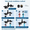 Cinwiny Matte Black Wall Mount Outdoor Shower Kit with Hand