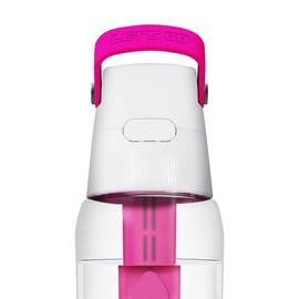 SOLID drinking bottle with water filter 0.7 liters (pink) | Filter bottle BPA-free | School, sports, water, Children, on The go