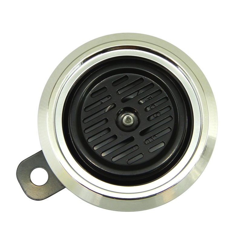 Ager Motorcycle Horn 12V Double Horn Universal Black Fin Plated