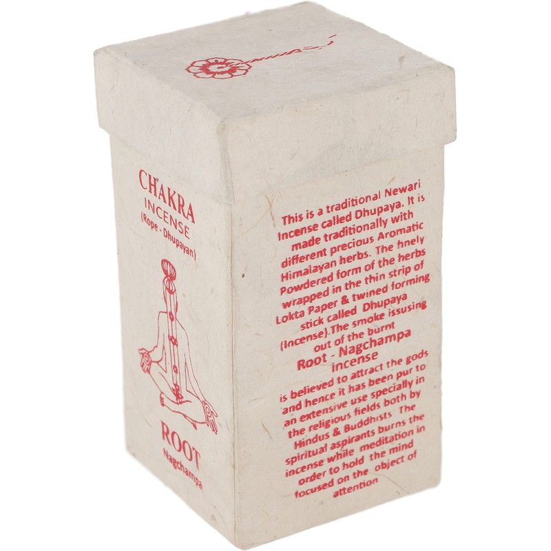 GURU SHOP Chakra Incense, Nepal Incense Strings - Root/Nag Champa,