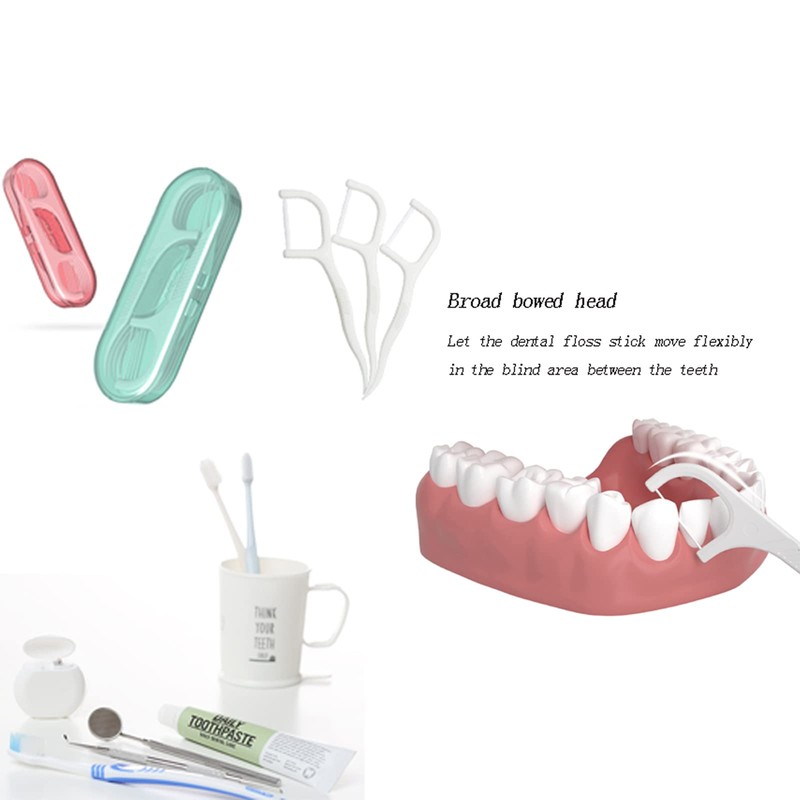 High Toughness Professional Toothpicks Sticks Dental Floss Picks 40 Picks