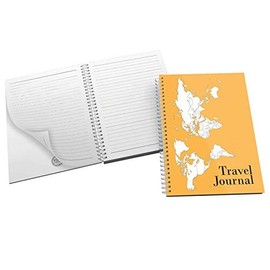 The Victorian Printing Co - Travel Journal Eastern Map Illustrated Bold Bright Yellow Design - Notebook