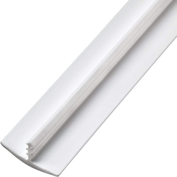 Edge Supply White 3/4 in x 12 Ft Center Barb Tee Moulding T Molding Hobbyist Pack, Small Projects, Arcade Machines and Tables