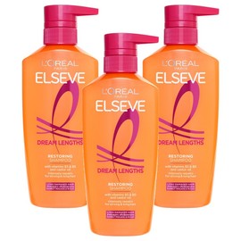 L'Oréal Paris Elseve Dream Length Shampoo Fruity Floral Fragrance, 400ml, 3 pcs / 로레알파리 엘세브 드림랭스 샴푸 프루티 플로럴 향, 400ml, 3개
