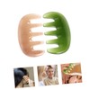 Outanaya 2pcs Resin Wax Massage Comb Gua Sha Tools for