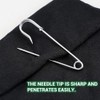 15 Pcs Large Safety Pins, 3 Inch / 75 mm