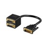 Goobay 68740 DVI Adapter Cable, Gold Plated, 0.1m Length
