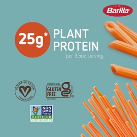 Barilla Red Lentil Spaghetti & Penne Pasta Variety Pack, 8.8 oz (Pack of 6) - Vegan, Gluten Free, Non GMO & Kosher -Made with Plant Based Protein