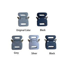 2 Pack Paracord Bracelet Clasps Side Quick Release Buckles 1/2" 13 mm D I Y Necklace Bag Accessories (Silver)