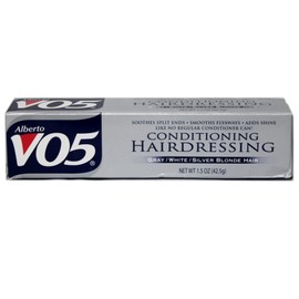 Alberto VO5 Conditioning Hairdressing for Gray, White, Silver Blonde Hair, 1.5 oz (Pack of 2)