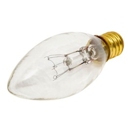 Bulbrite Incandescent B8 Candelabra Screw Base (E12) Light Bulb, 15 Watt, Clear