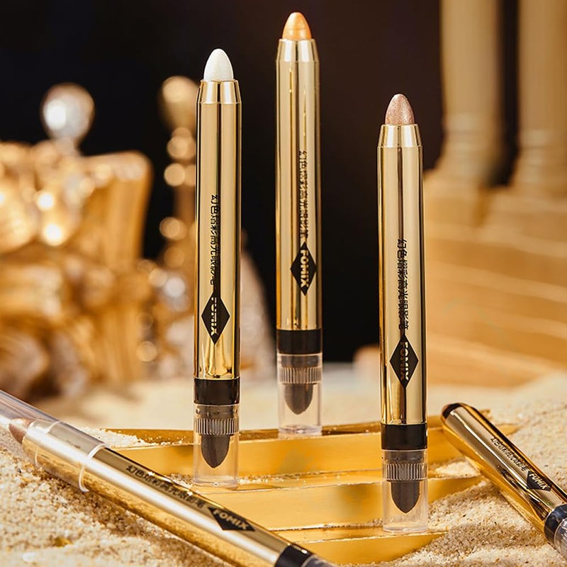 FOMIX Sparkling Eyeshadow Stick Eyeshadow Pencil, Waterproof, Sparkling Eyeshadow Eyeshadow