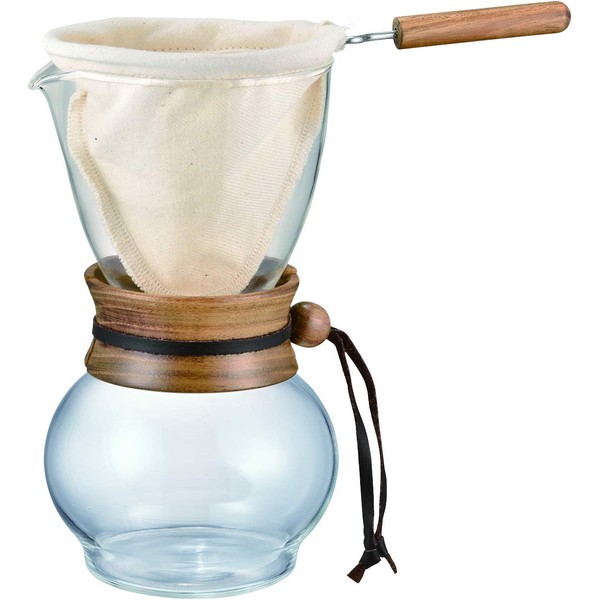 HARIO DPW-3 Nel-Drip Pot, Wood Neck, For 3-4 Cups
