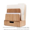 Mobilevision Bamboo Drawer, Stackable Storage Solution for office products pens,