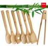 METALTEX -Bamboo Line Slotted Turner, Made of Bamboo Wood, Spatula,