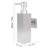 Wall Mounted Stainless Steel Square Manual Hand Liquid Soap Lotion