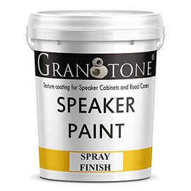 GRANOTONE Spray Grade Speaker Paint Black Texture Coating for Speaker Cabinets, Road Cases, Metal & Furniture | Water-Based Formula | Versatile Textured Coating | Easy Application | 1 Gallon