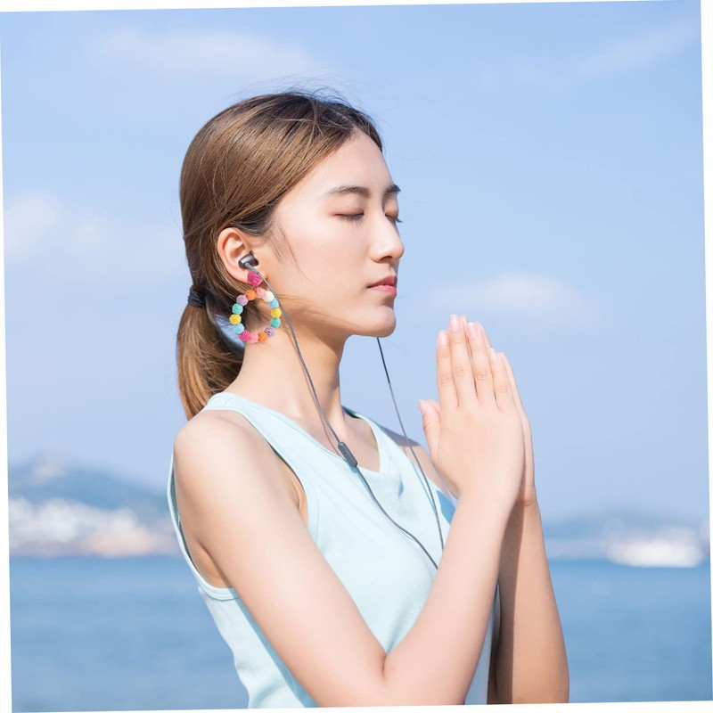 SAFIGLE Hoops Earrings for Women Rattan Earrings Geometric Shape Women's