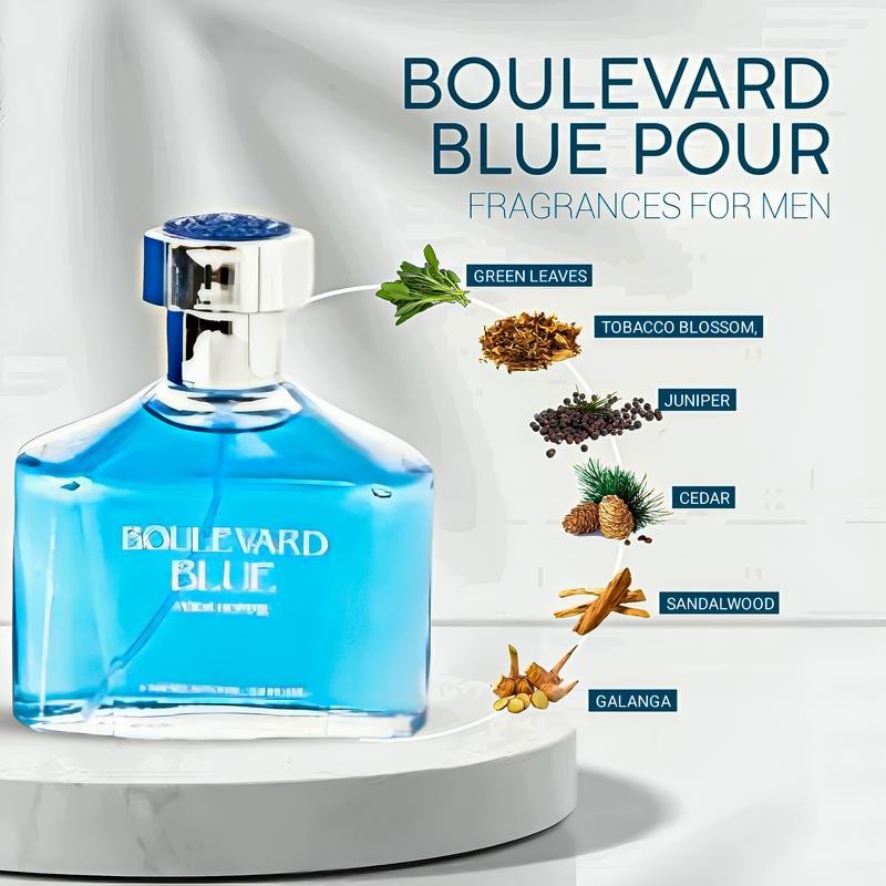 Boulevard Blue Men Perfume 100ml / 3.4 Fl Oz Eau