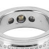 Smart Activity Tracker Ring With Charging Case Rhinestone Decorative IP67
