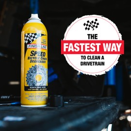 Finish Line Speed Bike Degreaser – Powerful Dry Formula for Bicycle Chains, Gears, and Disc Brakes, Turbo Spray Cleans Fast, Evaporates with No Residue, 18 oz