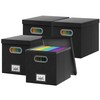 GRSQYS File Storage Box with Lid File Boxes for Hanging