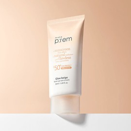 Make Prem 메이크프렘 글로우 베이지 톤업선크림 50ml (안심팩 1매+인테카크림 10ml) Makeprem Glow Beige Tone-Up Sunscreen 50ml (1 Safety Pack + 10ml Intec Cream)