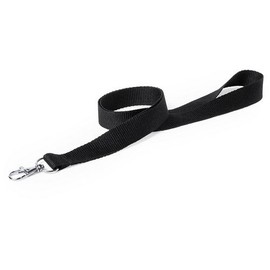 Cordon Lanyard Strap for Acreditacion Collar MOSQUETON Meta Lico. Pack of 10, Black