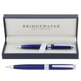 Bridgewater Pen Company Executive Ball Point Pen Collection, Boxed & Sleeved (Galway, Blue)