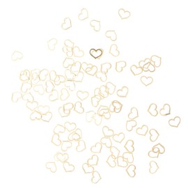 OATIPHO 200pcs Heart Nail Decals Creative Gold Metal Nail Art Stickers for Manicure Durable and Versatile for Home and Salon Use for DIY Craft and Mobile Decoration