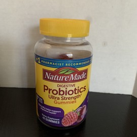 Nature Made Digestive Probiotics Ultra Strength Raspberry And Cherry 42 GummiesNature Made