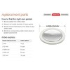 Bialetti Replacement Gaskets and Filter For 9 Cup Stovetop Espresso
