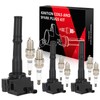 KILOAUTO 3 Ignition Coils with 6 Iridium Spark Plugs fit