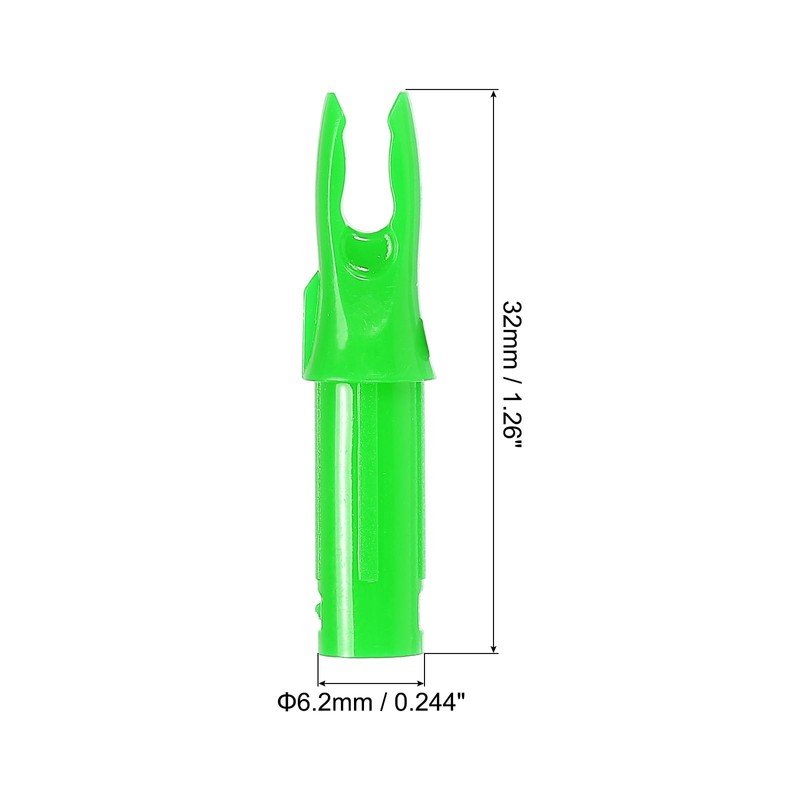 PATIKIL Archery Arrow Nocks 6.2mm 0.244", 60 Pack Insert Arrow