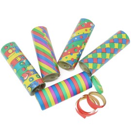 com-four® 14-Piece Party Decoration Set with Streamers and Garlands - Paper Hanging Birthday Decorations - Wedding, New Year’s Eve, Theme Party (14-piece - party decoration set)