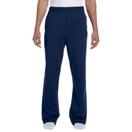 Jerzees 8 oz., 50/50 NuBlend Open-Bottom Sweatpants (974MP)- J NAVY,3XL
