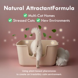 Lady N Cat Attract Tofu Litter – Natural Attractant Formula for Litter Box Training, Calming Pheromone for Multi-Cat Homes, Classic Pellet Shape for Standard Litter Box 9lb