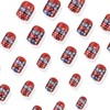 USA Independence Day Press on Nails Short Square Fake Nails