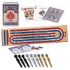 Cribbage Board by Bicycle - Juego de cribbage de madera