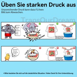 TransOurDream Real Inkjet / Laser Transfer Film, Iron-On Film for Dark Textiles, DIN A4 x 10 Sheets, T-Shirt Paper for Laser Printers/Inkjet Printers for Dark T-Shirts (3-3.0-10)