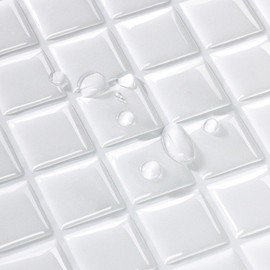 MORCART Tile Stickers, Waterproof, Heat Resistant, Kitchen, Washroom, Toilet, DIY, Decoration for Furniture and Items, Tile Sheet, Wallpaper Stickers, 3D Remake Sheet (9.8 x 9.8 inches (25 x 25 cm), 4