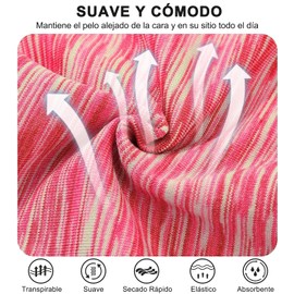 ANNIEMOOM Bandas para el Cabello Deportivas, 6 Piezas Diademas Ejercicio Bandas Elásticas para Hombre y Mujer, Headband Absorbe El Sudor, Secado Rápido, Transpirable para Correr, Ciclismo, Yoga