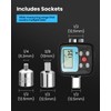 GOYOJO Digital Torque Wrench Set with 1/2" 1/4" 3/8" Adapters