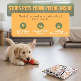 NOPEE Dog Marking Prevention Product – Dog Pee Deterrent Indoor – Puppy Potty Training Aids– Long-Lasting Pee Stopper Bag, Pet & Child Safe, No Sprays, 6 Months Protection - White Woof