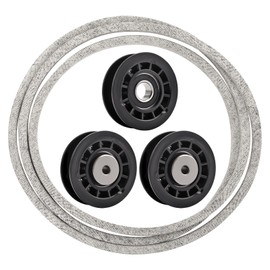 587973001 587969201 Idler Pulleys and 580364609 Belt Kit Compatible with Husqvarna/Craftsman/Poulan Pro/Jonsered/Murray/Snapper 22" Walk Behind Lawn Mowers