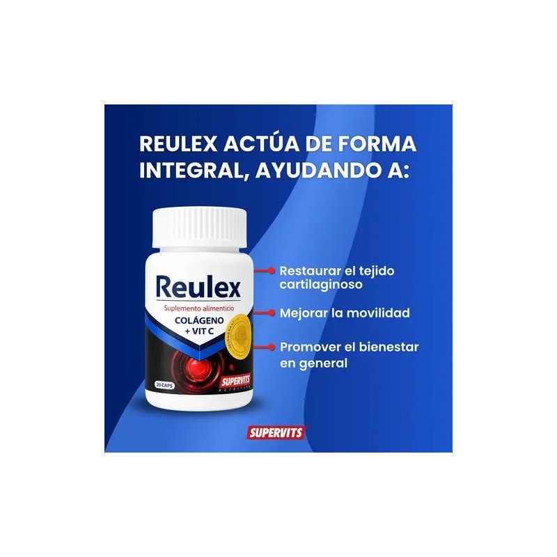 2 Pack Supervits Reulex Msm Y Colageno 20 Capsulas 2pack