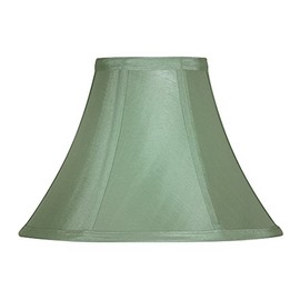 Oaks Lighting Faux Silk Empire Shade 8-inch Sage Green, Fabric