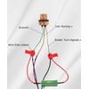 4 PCS Load Resistor,LED Turn Signal Resistor Flasher Adaptor with