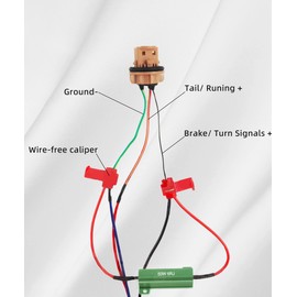 4 PCS Load Resistor,LED Turn Signal Resistor Flasher Adaptor with Wire&Clip,50W 6ohm LED Load Resistors Conversion Kit Fix LED Bulb Hyper Flash Turn Signal Light Bulb Fast Blink Error Code (2 Green)